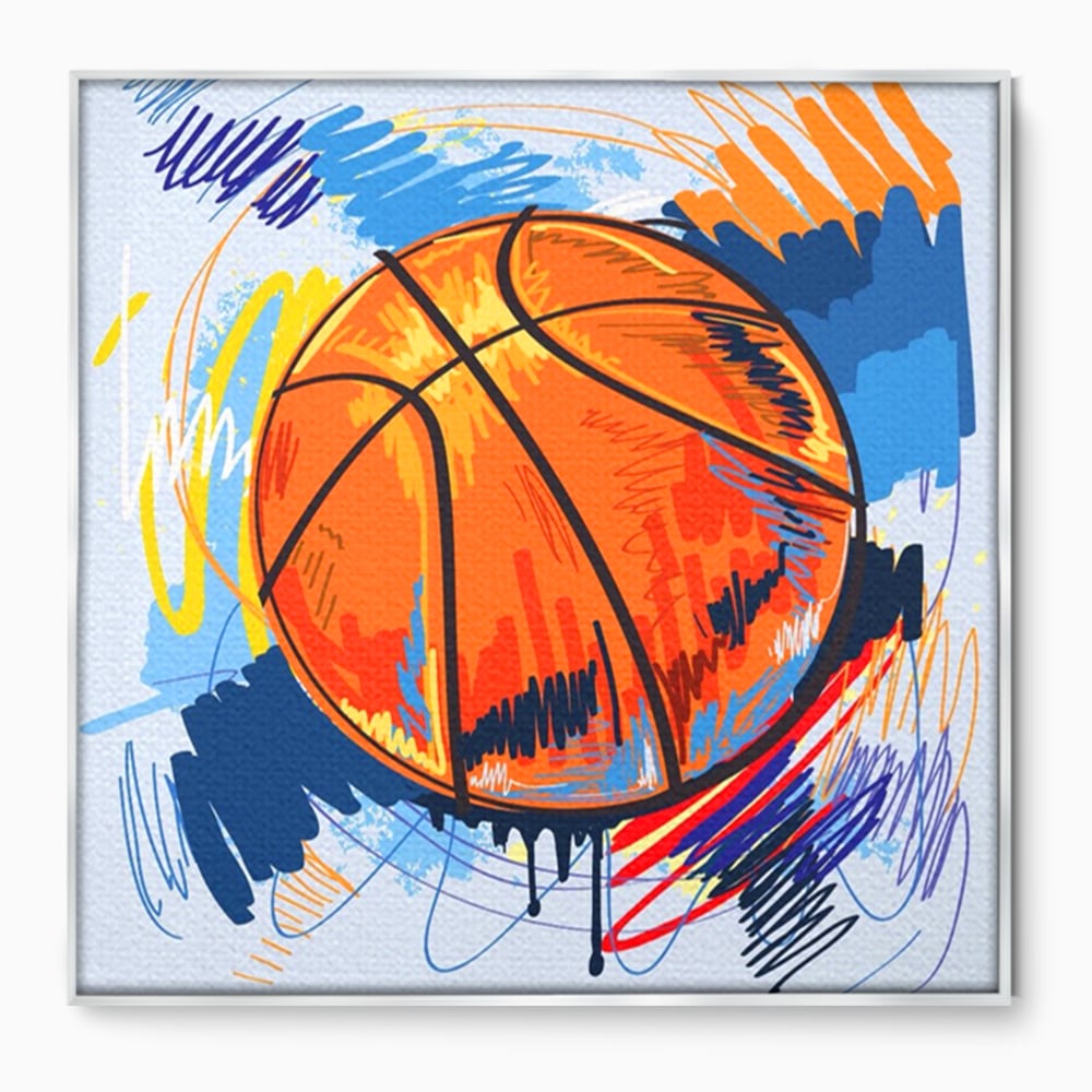 Tablou Canvas Premium LuxCanva® A1372, Basketball , Dormitor, Minge, Sport, Baschet, Camera Copil, NBA, Culori Vibrante