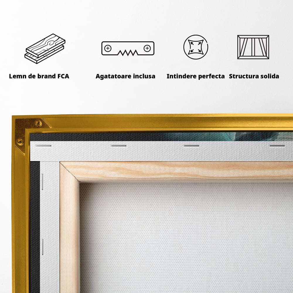 Tablou Canvas Premium LuxCanva® A1375, Podul , Dormitor, Furtuna, Ploaie, Fulgere, Living, Culori Vibrante