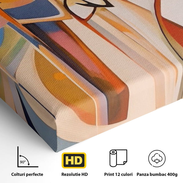 Tablou Canvas Premium LuxCanva® A1379, Family ,Dormitor, Cuplu, Iubire, Abstract, Living, Culori Vibrante
