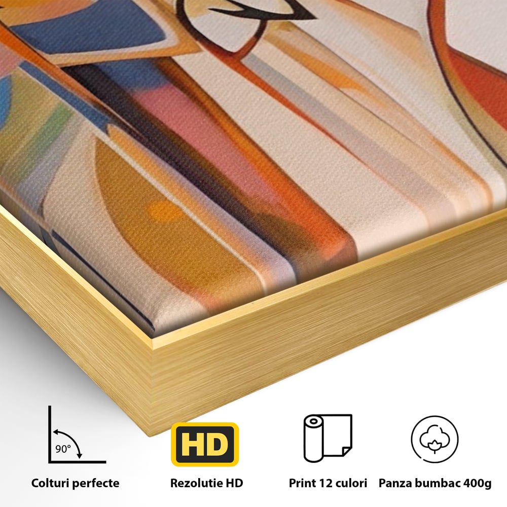 Tablou Canvas Premium LuxCanva® A1379, Family ,Dormitor, Cuplu, Iubire, Abstract, Living, Culori Vibrante