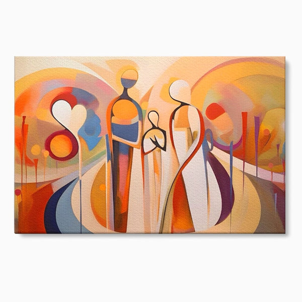 Tablou Canvas Premium LuxCanva® A1379, Family ,Dormitor, Cuplu, Iubire, Abstract, Living, Culori Vibrante