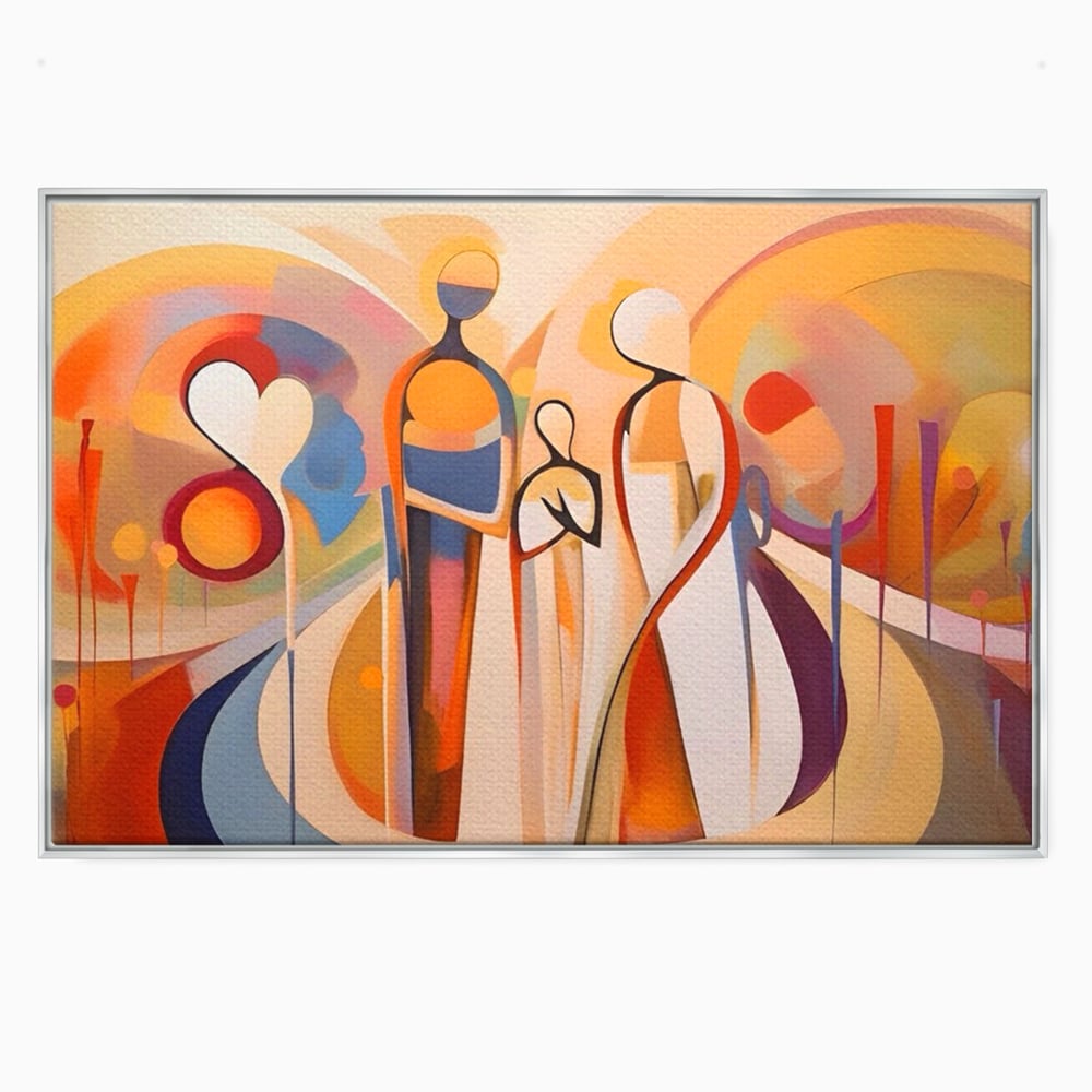 Tablou Canvas Premium LuxCanva® A1379, Family ,Dormitor, Cuplu, Iubire, Abstract, Living, Culori Vibrante