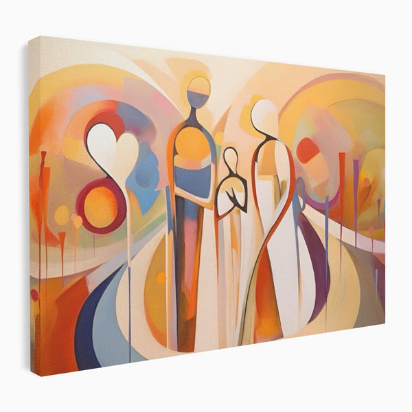 Tablou Canvas Premium LuxCanva® A1379, Family ,Dormitor, Cuplu, Iubire, Abstract, Living, Culori Vibrante