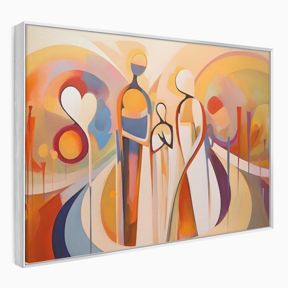 Tablou Canvas Premium LuxCanva® A1379, Family ,Dormitor, Cuplu, Iubire, Abstract, Living, Culori Vibrante