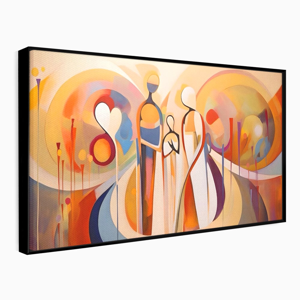 Tablou Canvas Premium LuxCanva® A1379, Family ,Dormitor, Cuplu, Iubire, Abstract, Living, Culori Vibrante