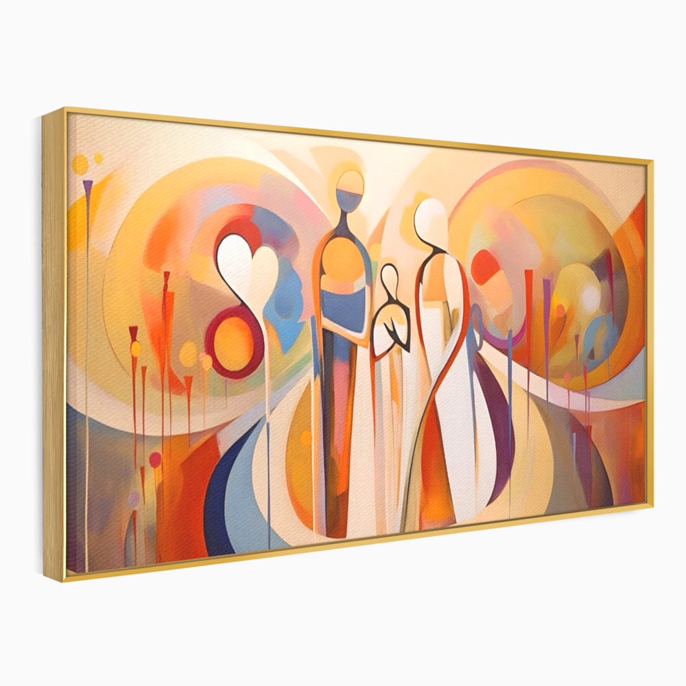 Tablou Canvas Premium LuxCanva® A1379, Family ,Dormitor, Cuplu, Iubire, Abstract, Living, Culori Vibrante