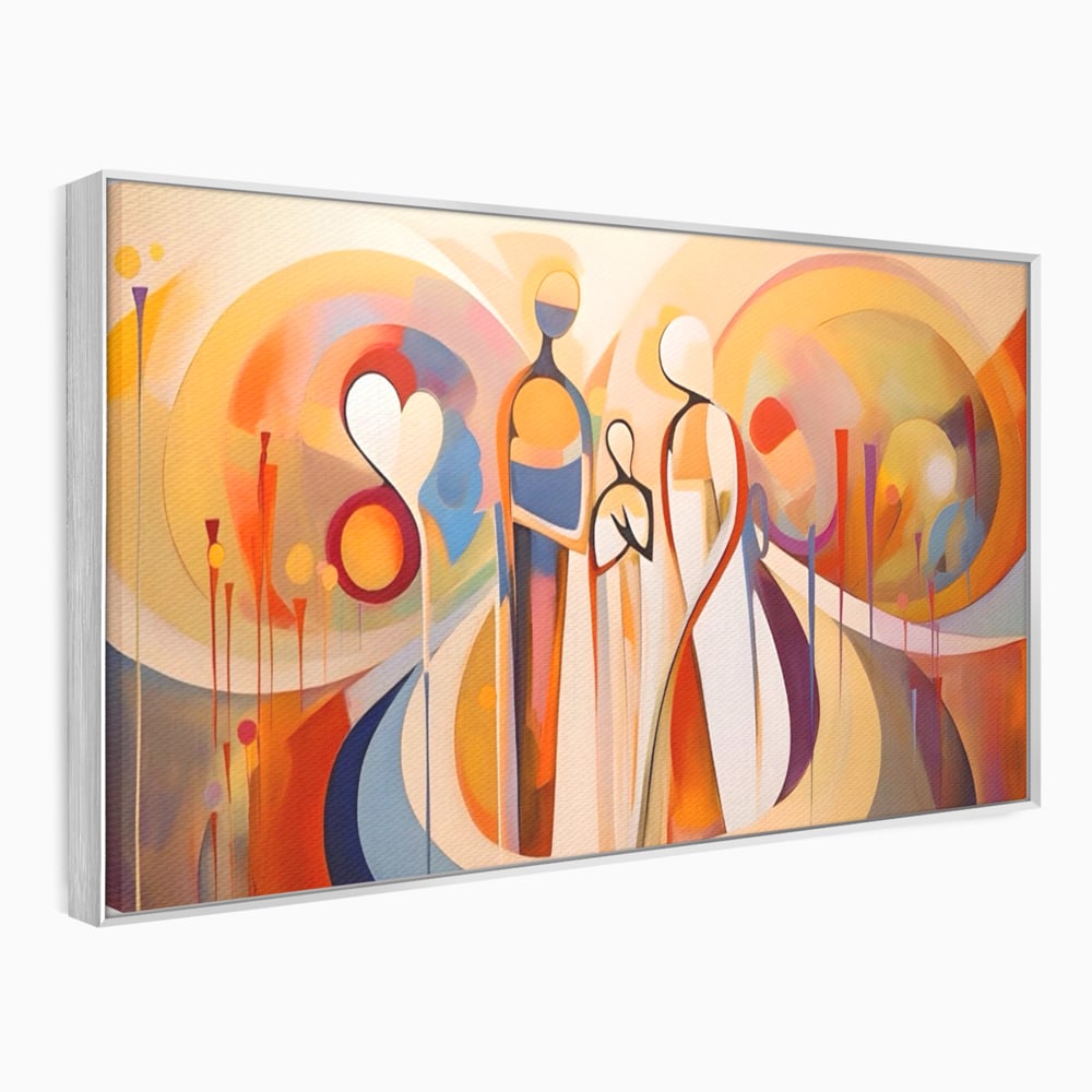 Tablou Canvas Premium LuxCanva® A1379, Family ,Dormitor, Cuplu, Iubire, Abstract, Living, Culori Vibrante