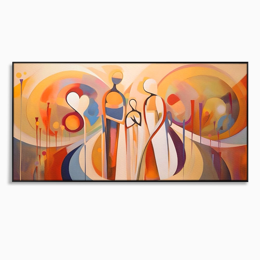 Tablou Canvas Premium LuxCanva® A1379, Family ,Dormitor, Cuplu, Iubire, Abstract, Living, Culori Vibrante
