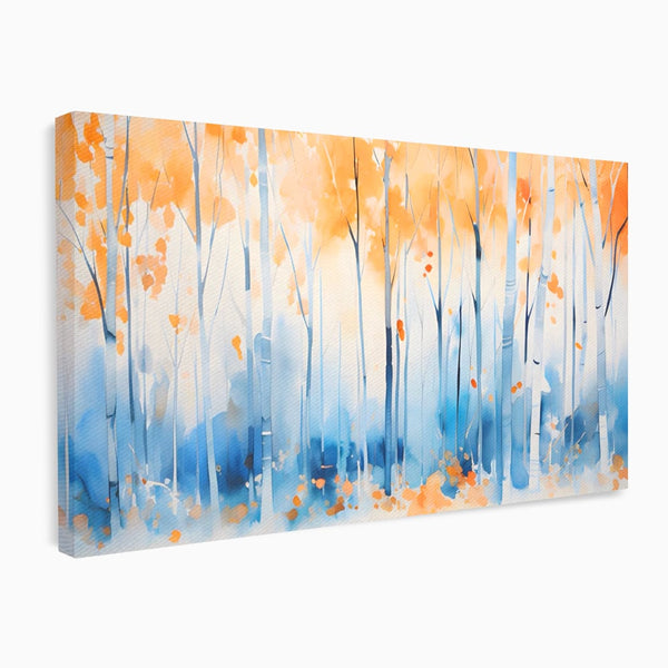 Tablou Canvas Premium LuxCanva® A1382, In Culorile Toamnei , Living, Padure, Natura, Copaci, Dormitor, Culori Vibrante