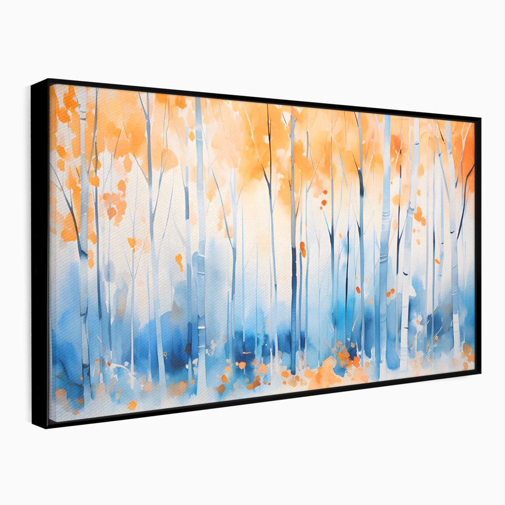 Tablou Canvas Premium LuxCanva® A1382, In Culorile Toamnei , Living, Padure, Natura, Copaci, Dormitor, Culori Vibrante