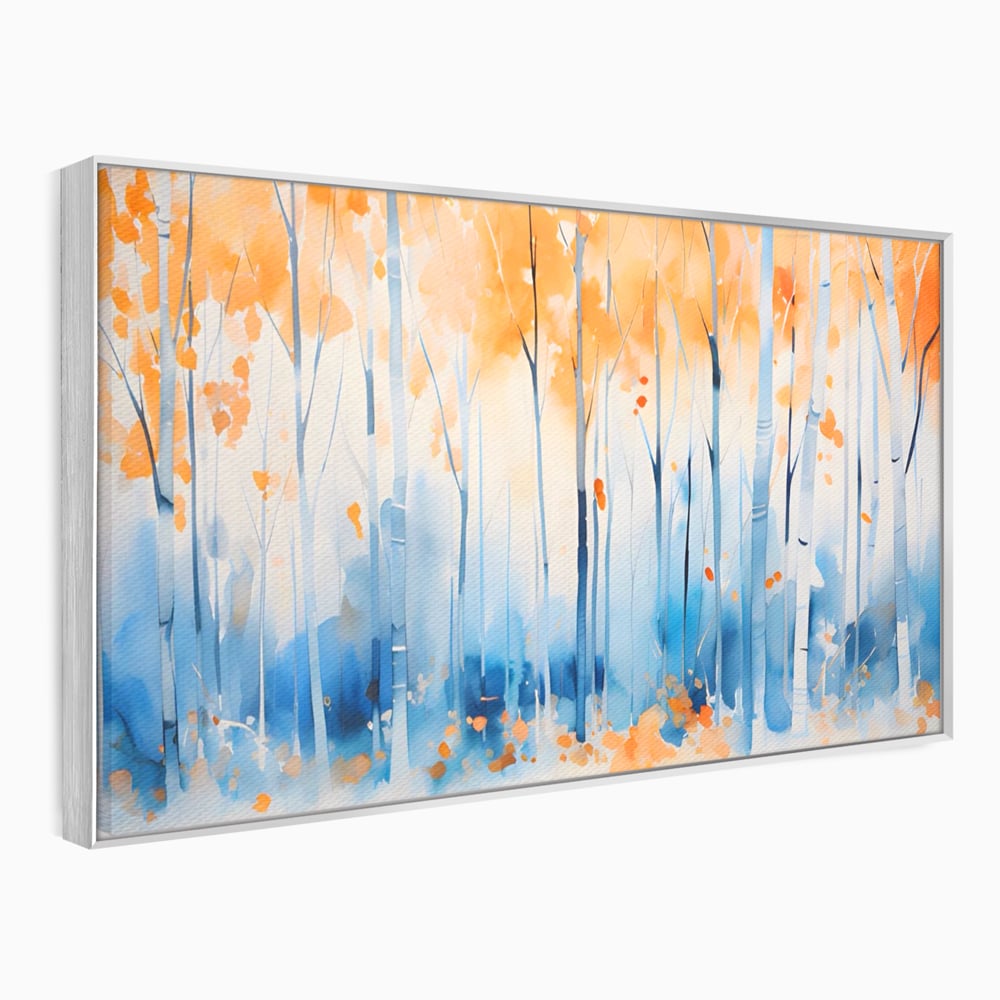 Tablou Canvas Premium LuxCanva® A1382, In Culorile Toamnei , Living, Padure, Natura, Copaci, Dormitor, Culori Vibrante
