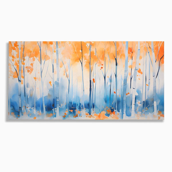 Tablou Canvas Premium LuxCanva® A1382, In Culorile Toamnei , Living, Padure, Natura, Copaci, Dormitor, Culori Vibrante
