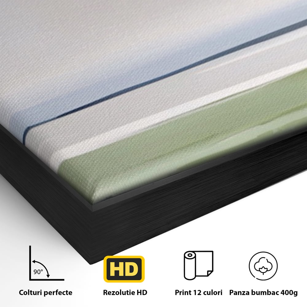 Tablou Canvas Premium LuxCanva® A1384, Orizont ,  Living, Peisaj, Campie, Natura, Dormitor, Culori Vibrante