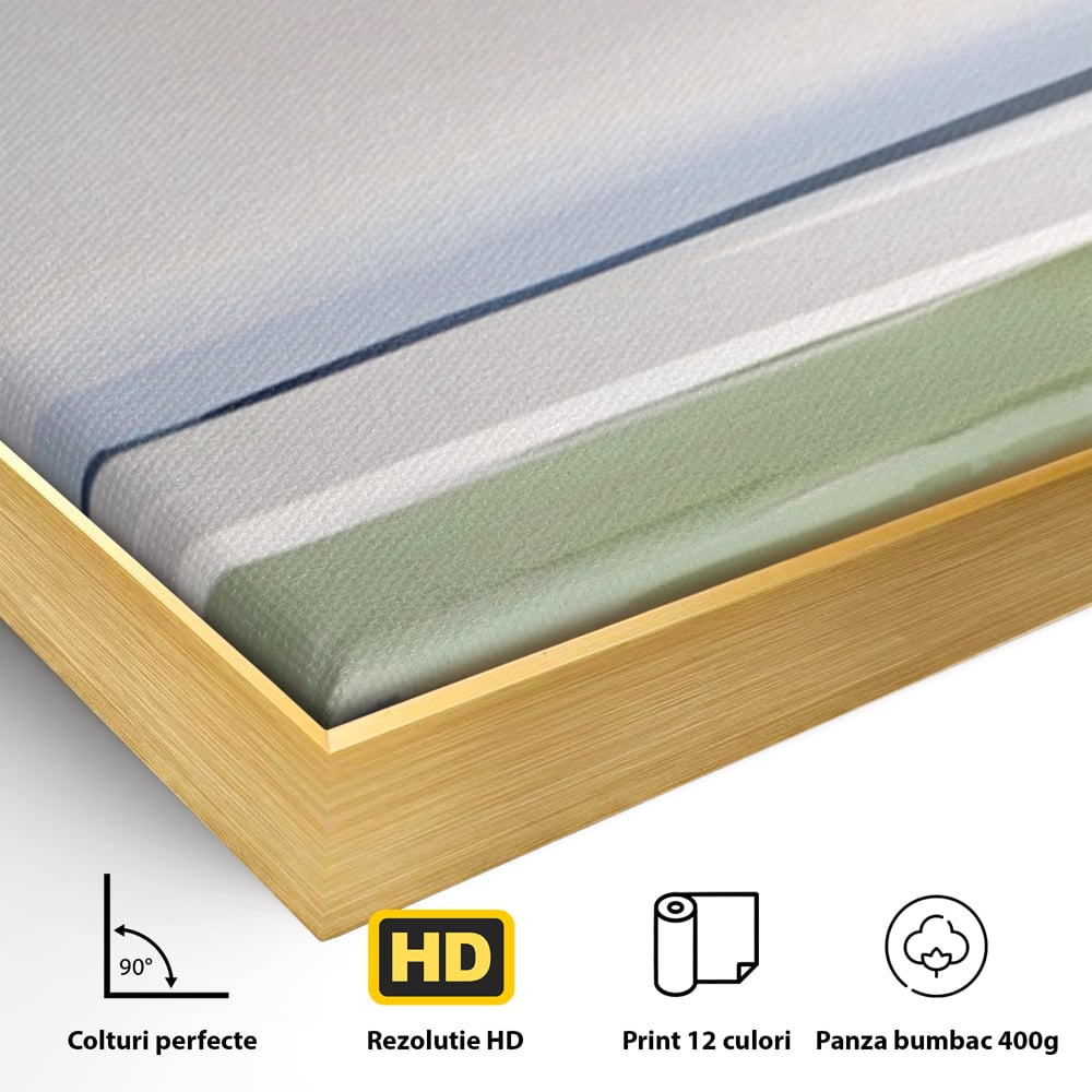 Tablou Canvas Premium LuxCanva® A1384, Orizont ,  Living, Peisaj, Campie, Natura, Dormitor, Culori Vibrante