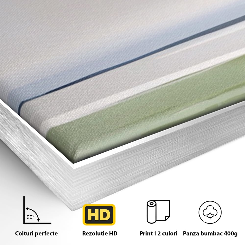 Tablou Canvas Premium LuxCanva® A1384, Orizont ,  Living, Peisaj, Campie, Natura, Dormitor, Culori Vibrante