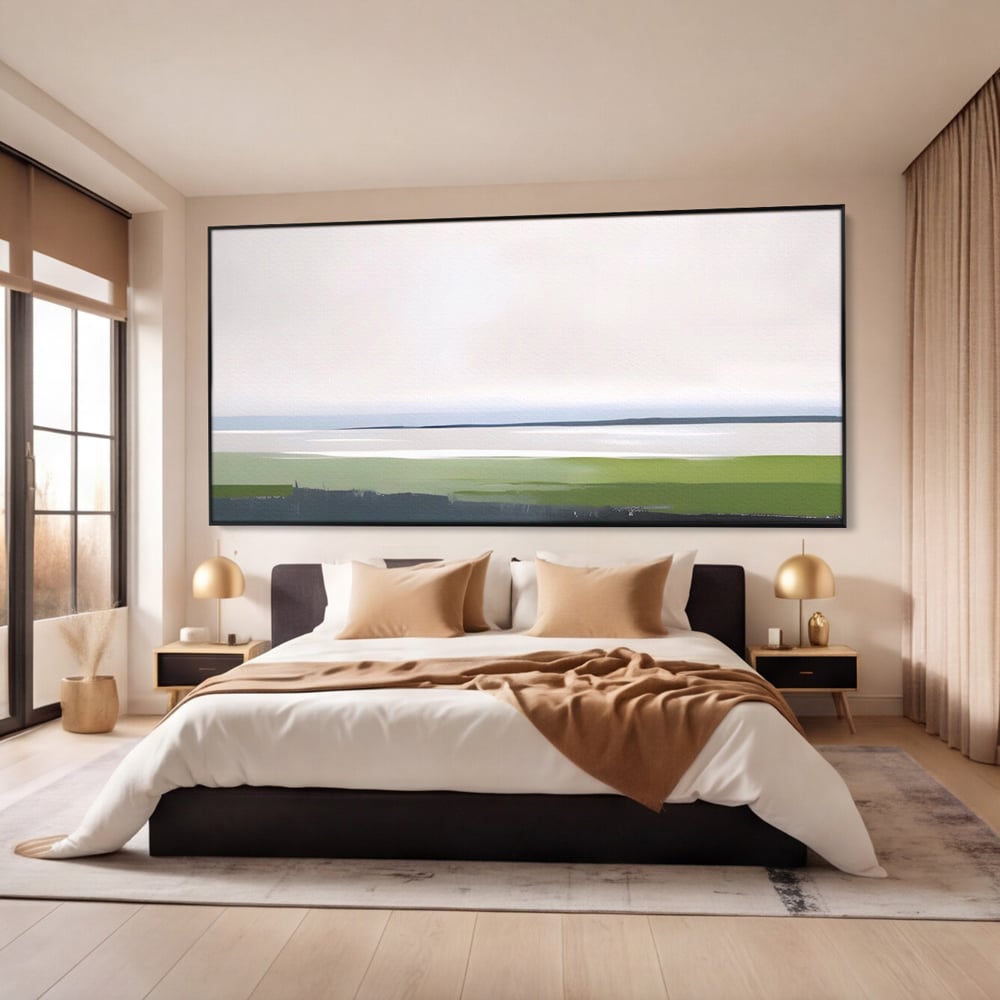 Tablou Canvas Premium LuxCanva® A1384, Orizont ,  Living, Peisaj, Campie, Natura, Dormitor, Culori Vibrante
