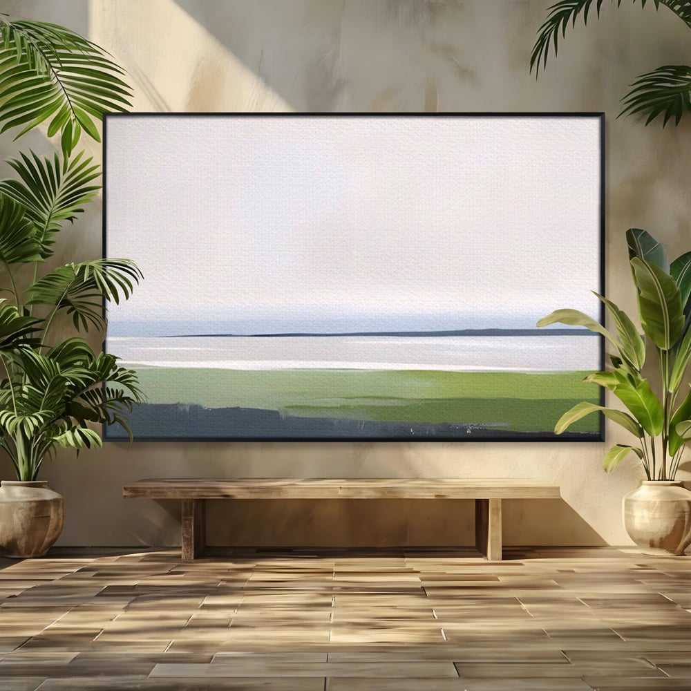 Tablou Canvas Premium LuxCanva® A1384, Orizont ,  Living, Peisaj, Campie, Natura, Dormitor, Culori Vibrante