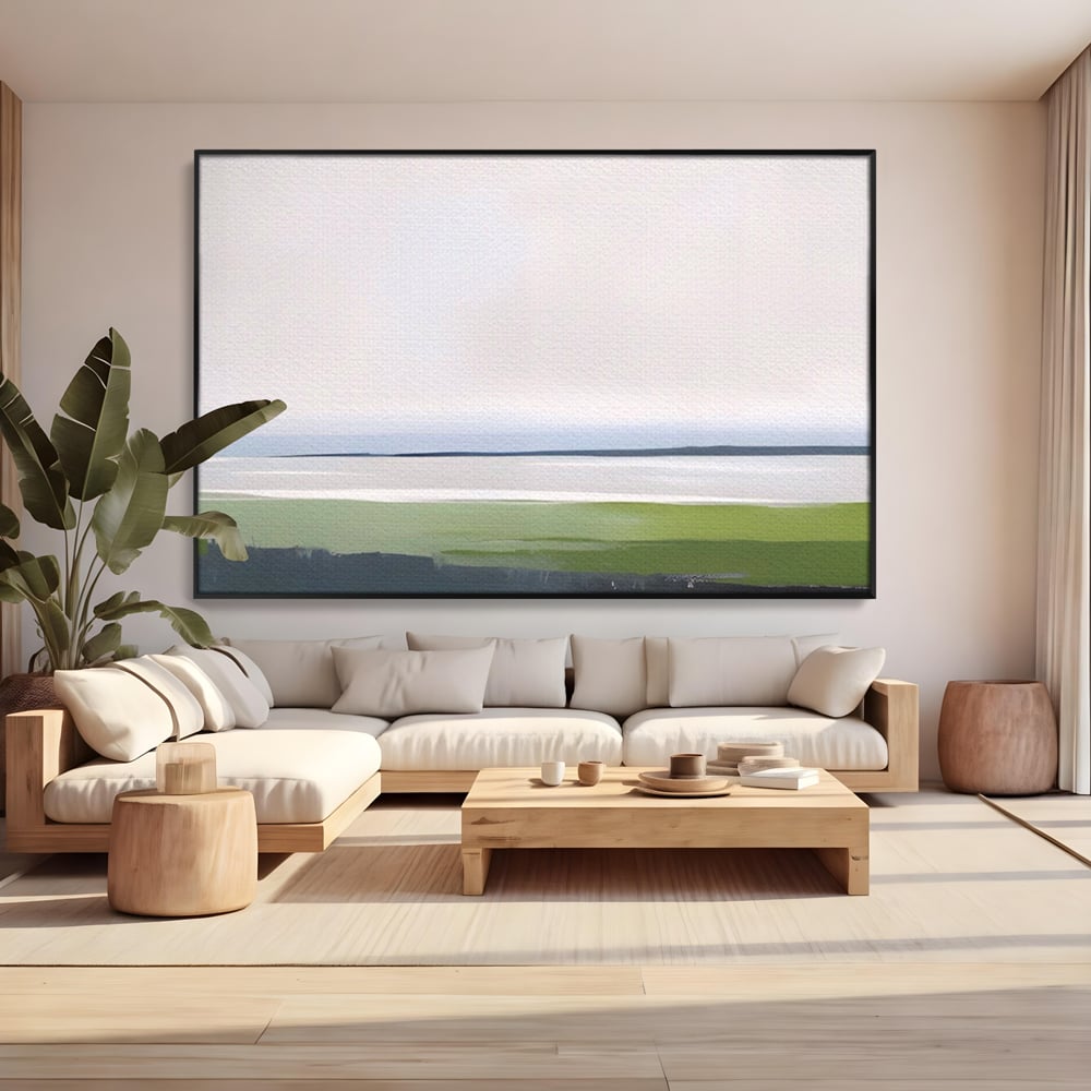 Tablou Canvas Premium LuxCanva® A1384, Orizont ,  Living, Peisaj, Campie, Natura, Dormitor, Culori Vibrante