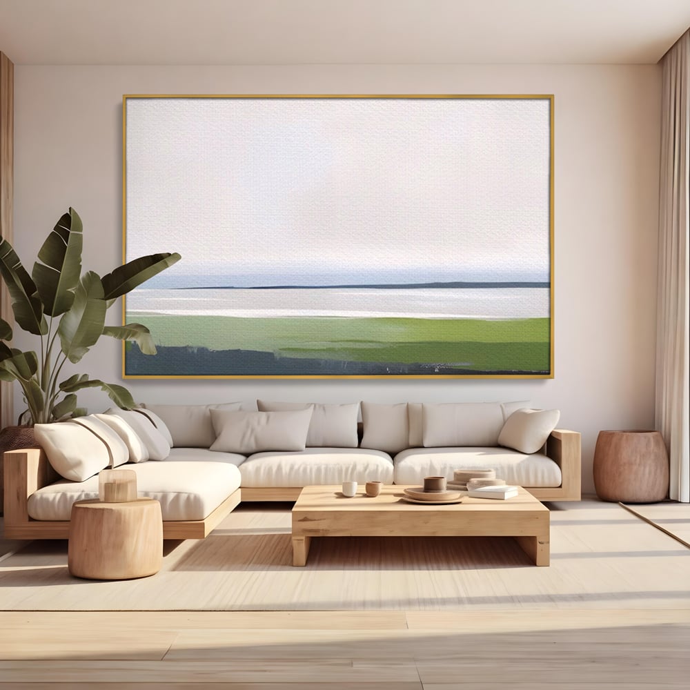 Tablou Canvas Premium LuxCanva® A1384, Orizont ,  Living, Peisaj, Campie, Natura, Dormitor, Culori Vibrante