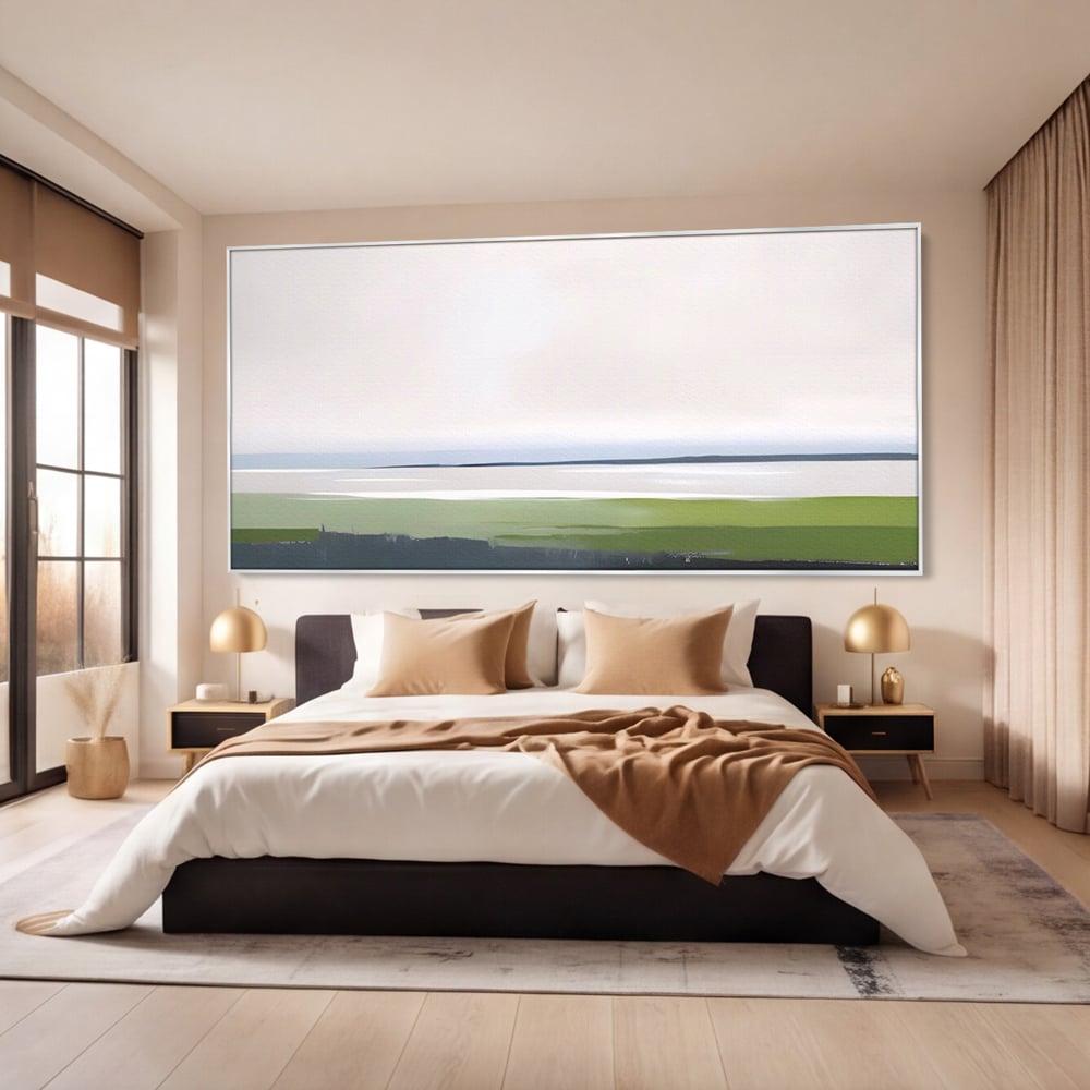 Tablou Canvas Premium LuxCanva® A1384, Orizont ,  Living, Peisaj, Campie, Natura, Dormitor, Culori Vibrante
