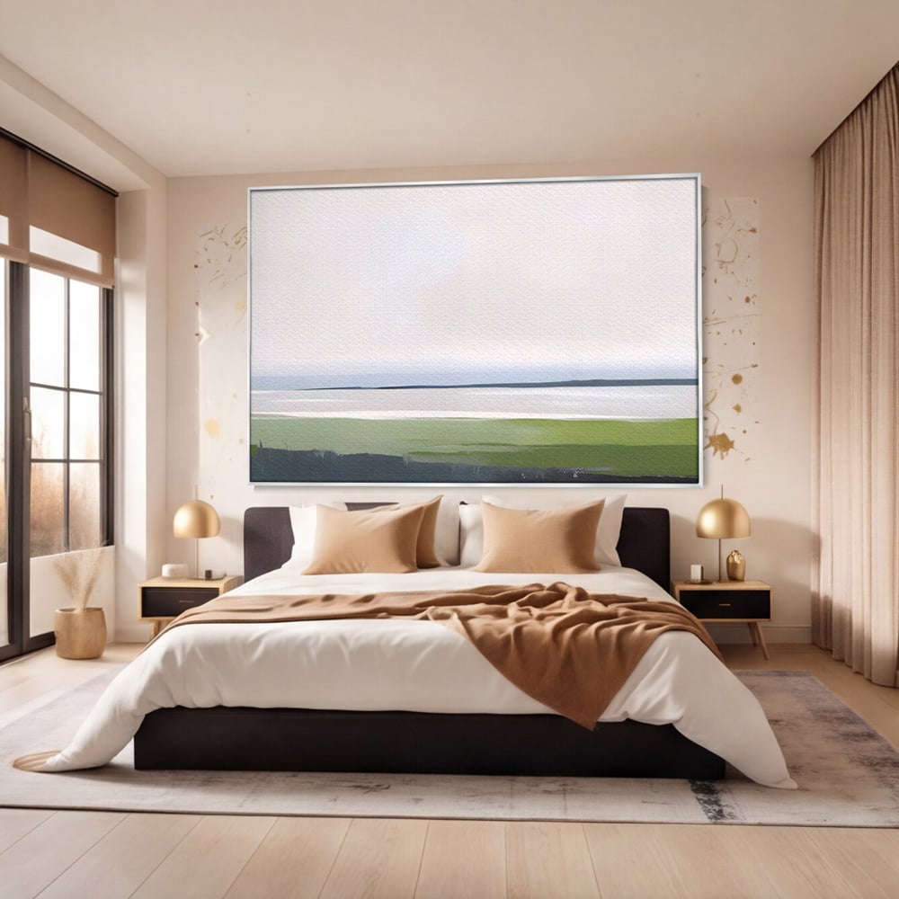 Tablou Canvas Premium LuxCanva® A1384, Orizont ,  Living, Peisaj, Campie, Natura, Dormitor, Culori Vibrante