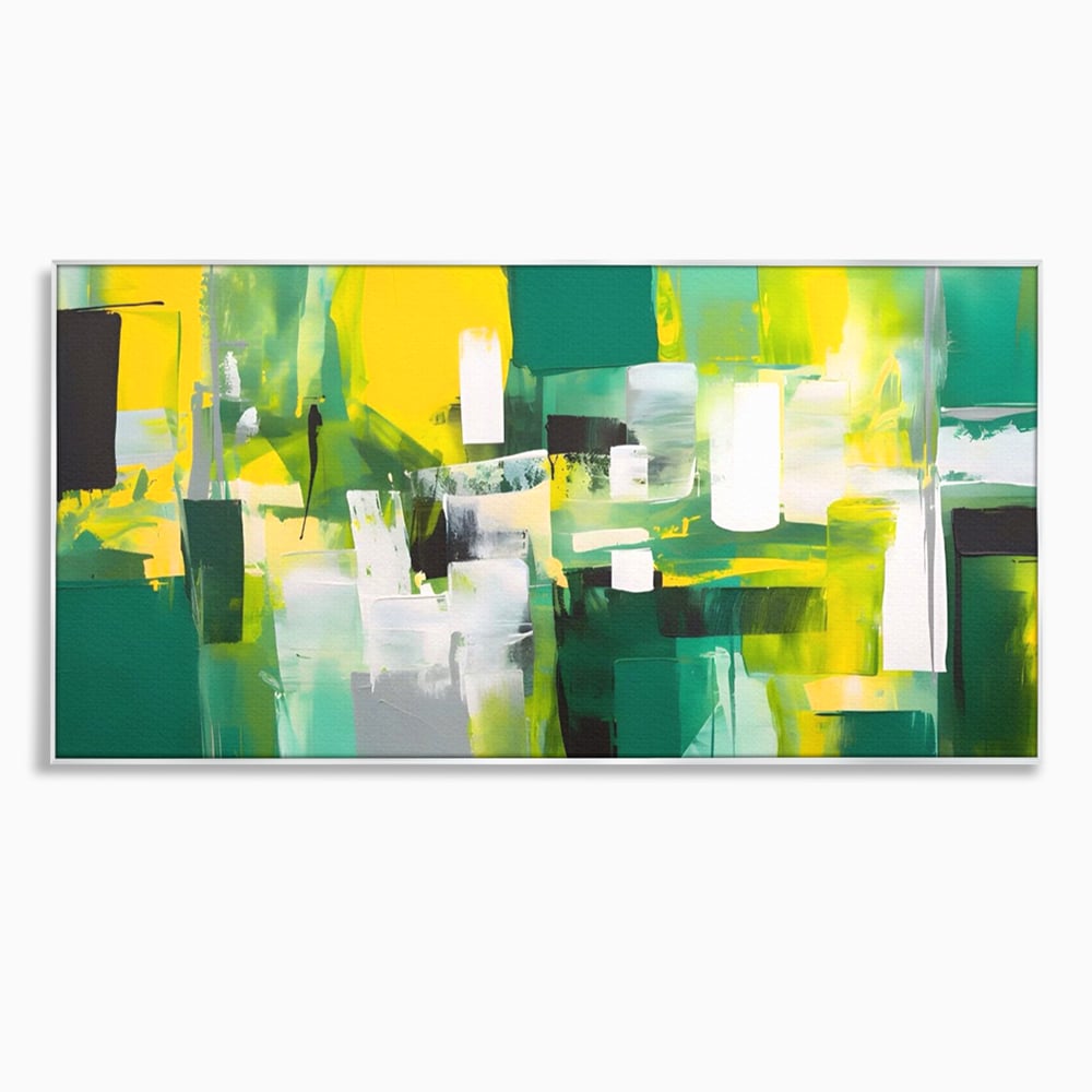 Tablou Canvas Premium LuxCanva® A1388, Abstract Green , Living, Verde, Culoare, Arta Moderna, Dormitor, Culori Vibrante