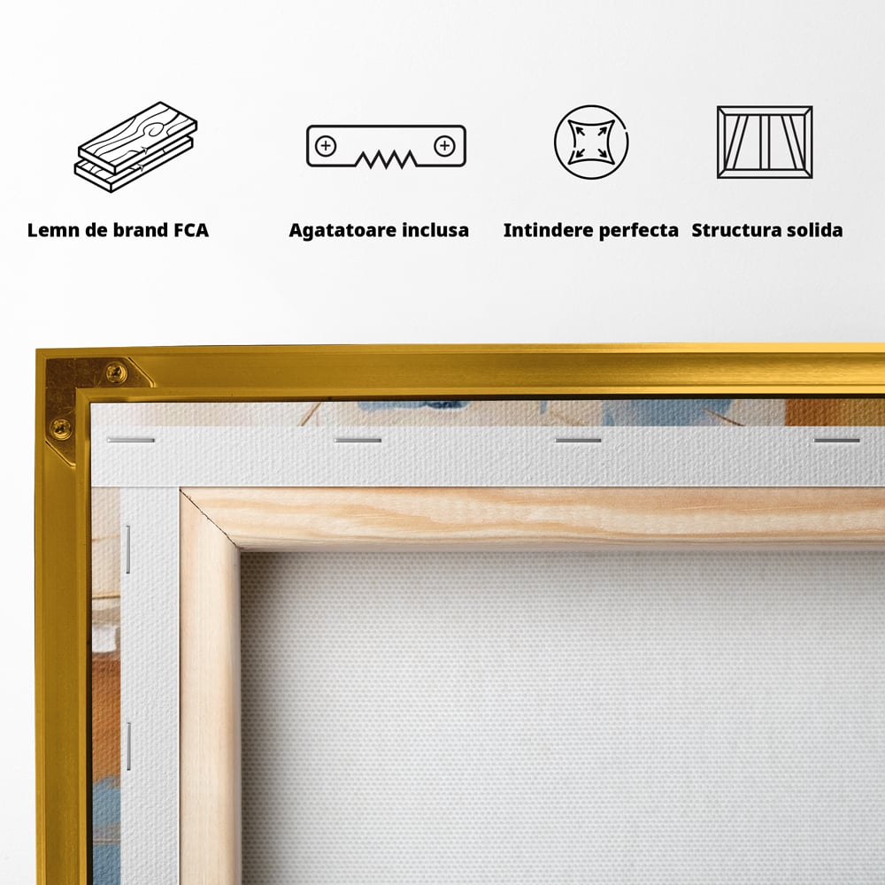 Tablou Canvas Premium LuxCanva® A1389, Sfera , Living, Univers, Decorativ, Arta Moderna, Dormitor, Culori Vibrante