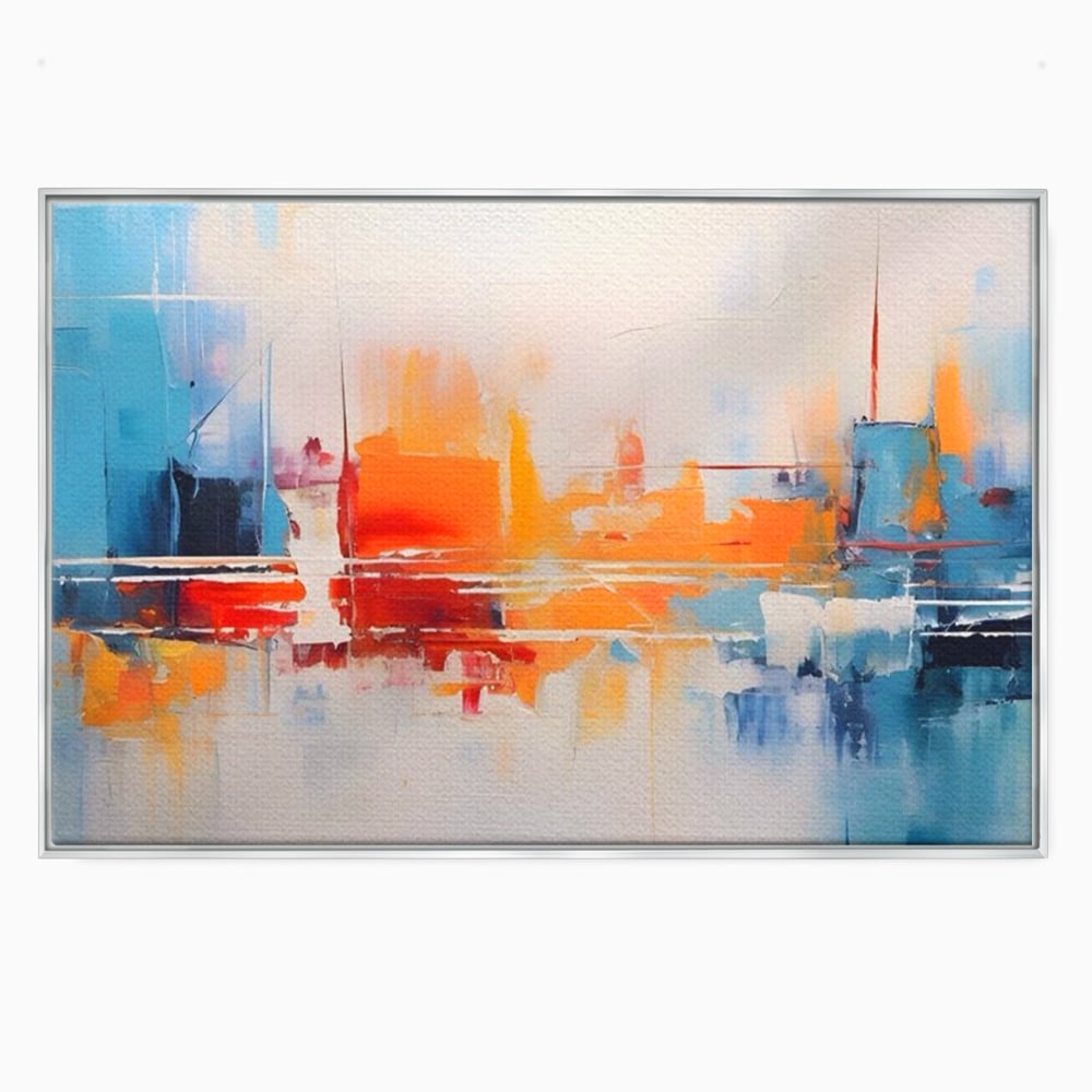 Tablou Canvas Premium LuxCanva® A1391, Contrast De Culori , Living, Arta Moderna, Pata De Culoare, Abstract, Dormitor, Culori Vibrante