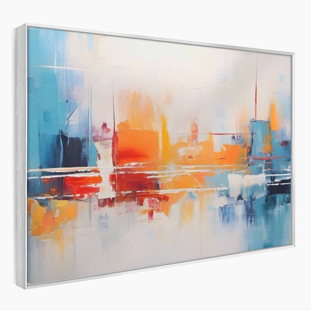 Tablou Canvas Premium LuxCanva® A1391, Contrast De Culori , Living, Arta Moderna, Pata De Culoare, Abstract, Dormitor, Culori Vibrante