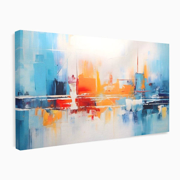 Tablou Canvas Premium LuxCanva® A1391, Contrast De Culori , Living, Arta Moderna, Pata De Culoare, Abstract, Dormitor, Culori Vibrante