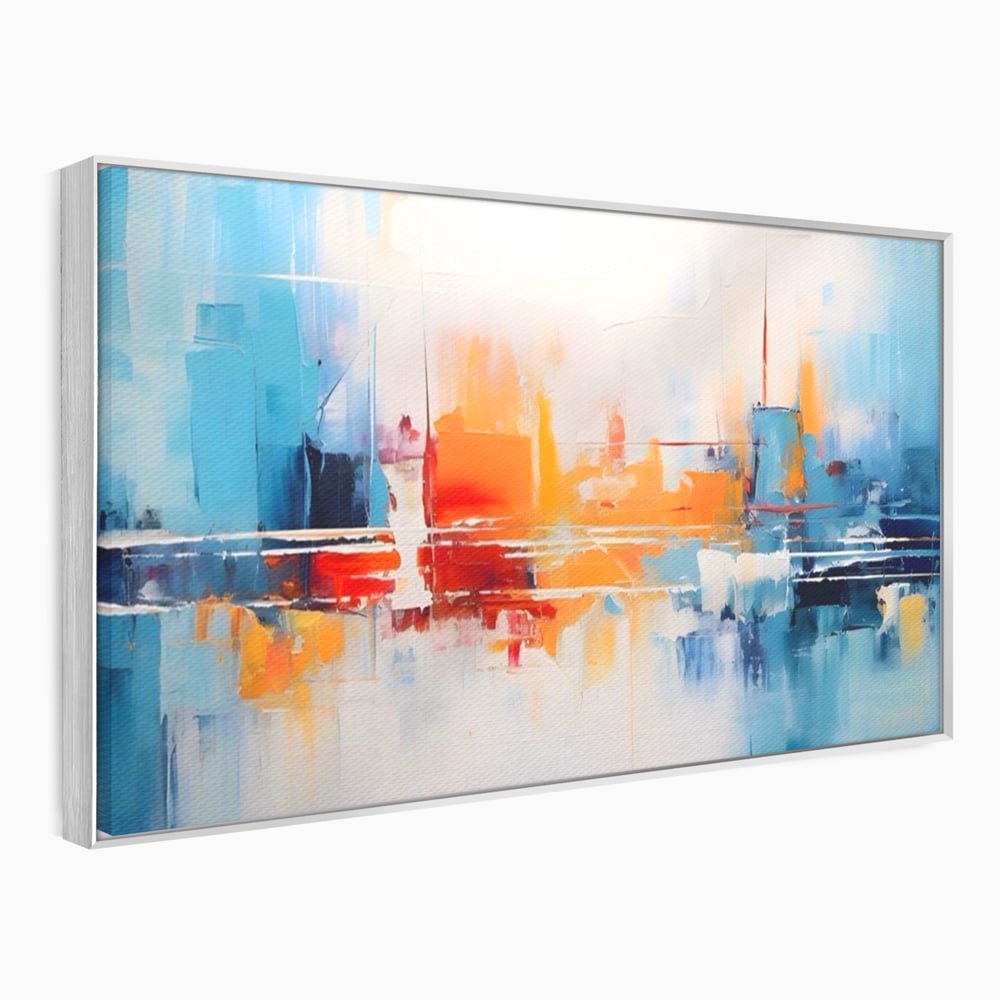 Tablou Canvas Premium LuxCanva® A1391, Contrast De Culori , Living, Arta Moderna, Pata De Culoare, Abstract, Dormitor, Culori Vibrante