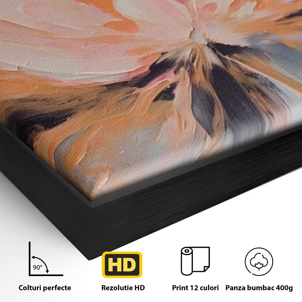 Tablou Canvas Premium, LuxCanva® A1395, Petale Cu Parfum, Dormitor, Floare, Pastel, Decorativ, Culori Vibrante