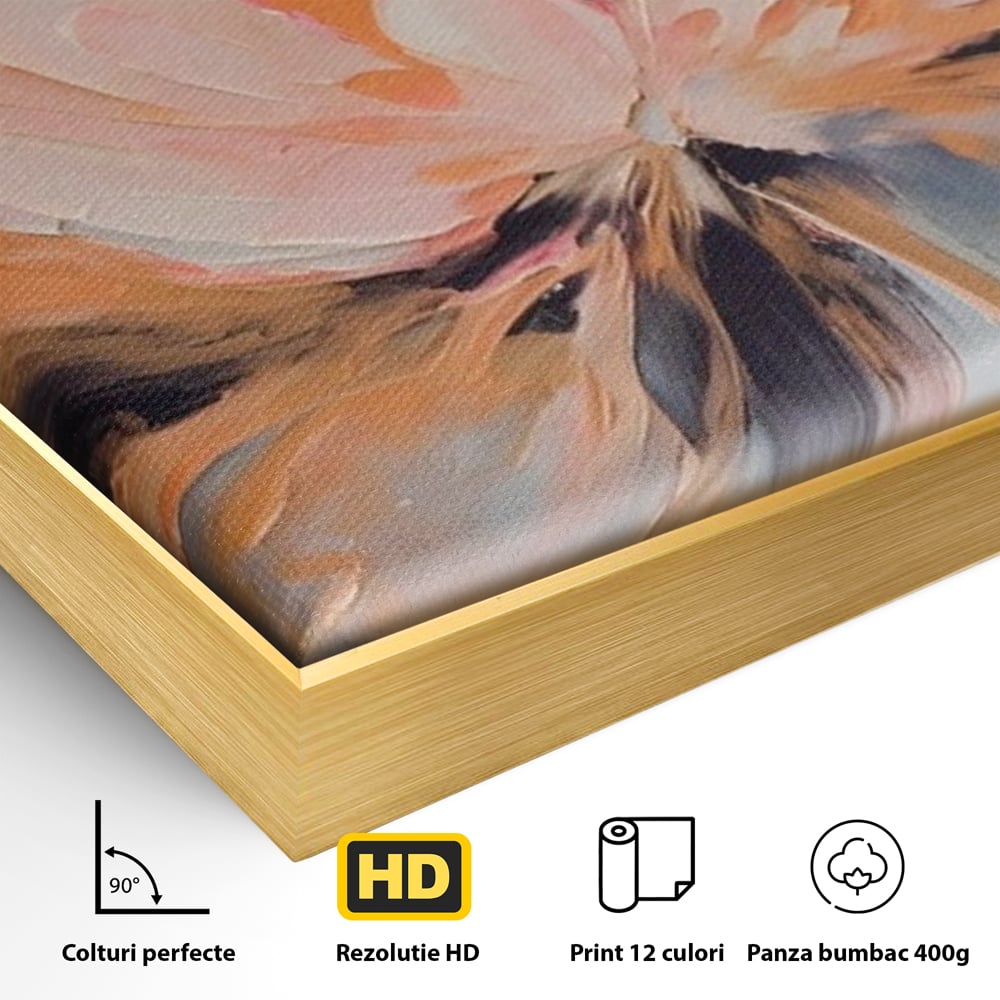 Tablou Canvas Premium, LuxCanva® A1395, Petale Cu Parfum, Dormitor, Floare, Pastel, Decorativ, Culori Vibrante