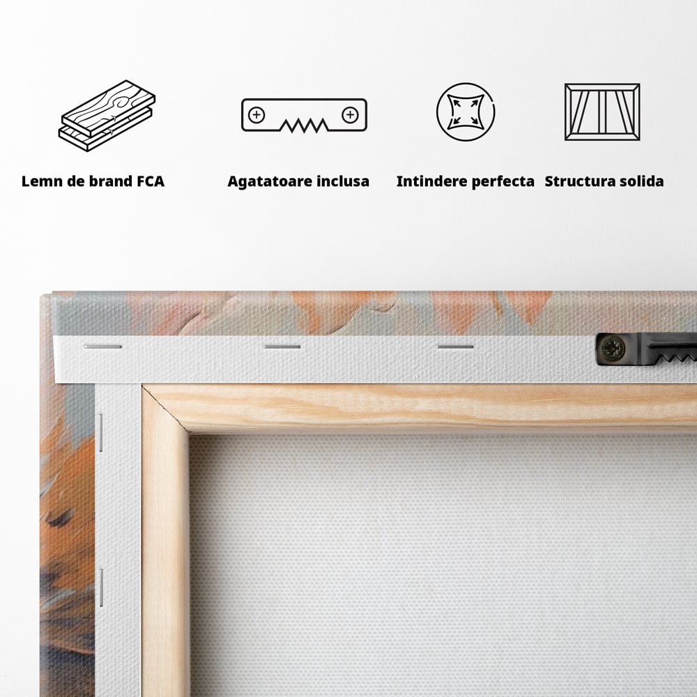 Tablou Canvas Premium, LuxCanva® A1395, Petale Cu Parfum, Dormitor, Floare, Pastel, Decorativ, Culori Vibrante