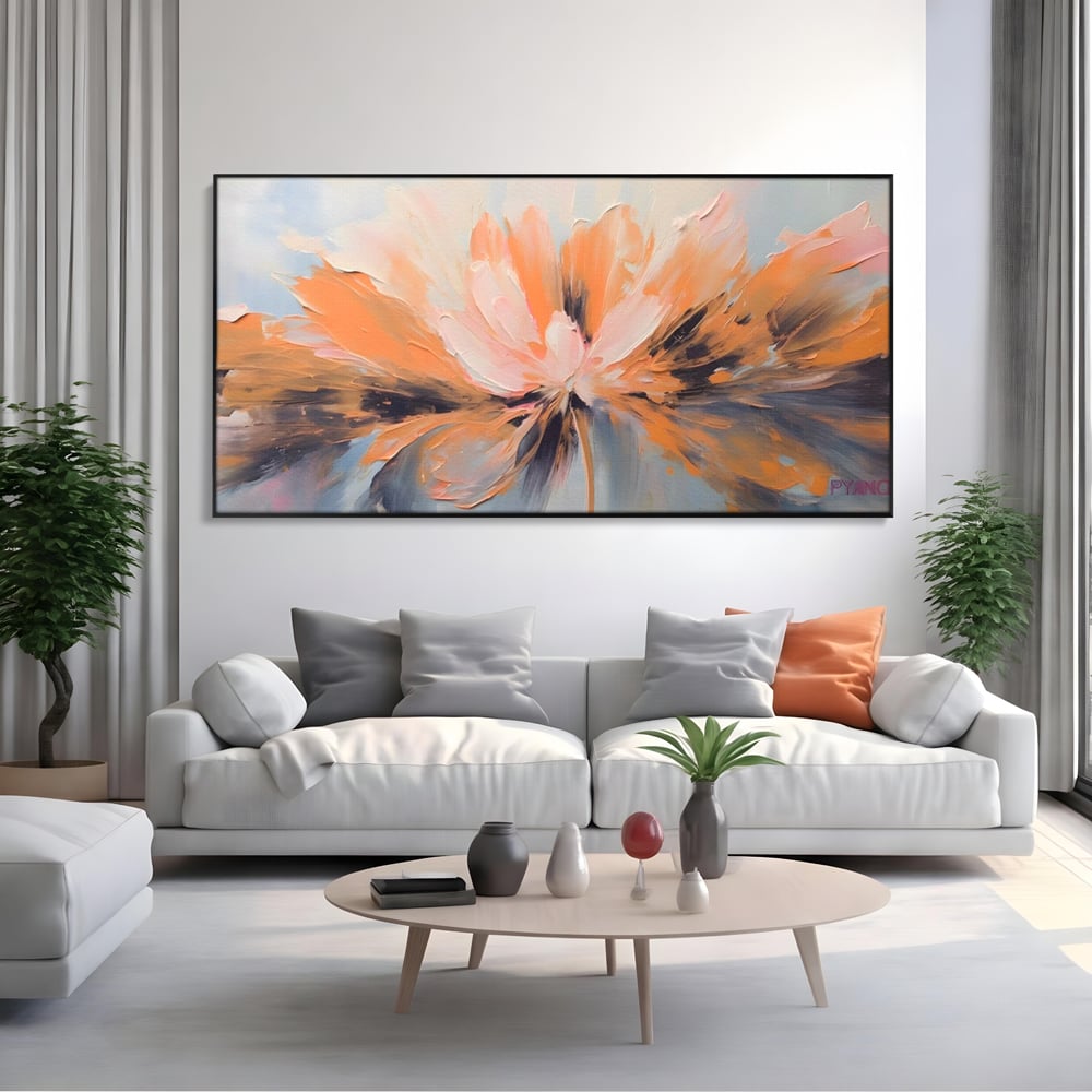 Tablou Canvas Premium, LuxCanva® A1395, Petale Cu Parfum, Dormitor, Floare, Pastel, Decorativ, Culori Vibrante
