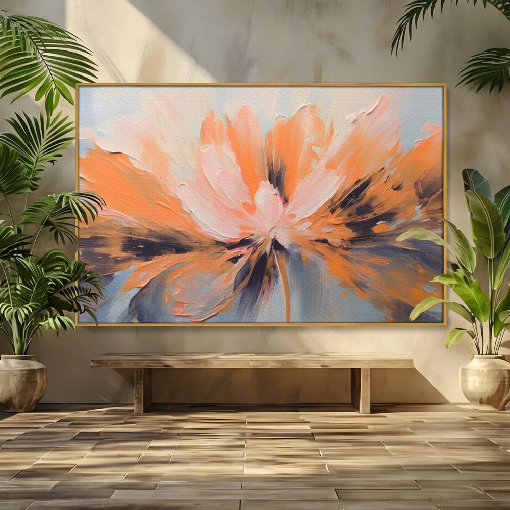 Tablou Canvas Premium, LuxCanva® A1395, Petale Cu Parfum, Dormitor, Floare, Pastel, Decorativ, Culori Vibrante