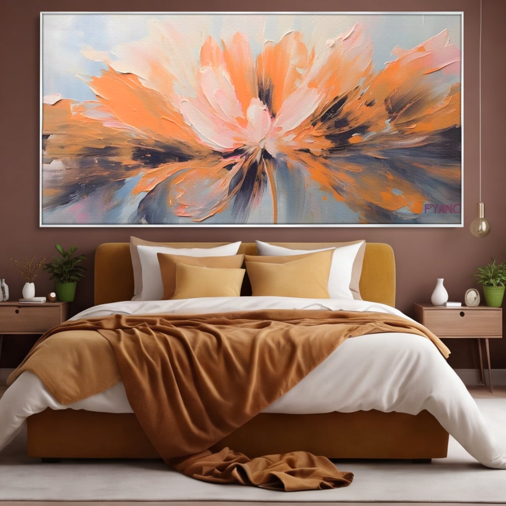 Tablou Canvas Premium, LuxCanva® A1395, Petale Cu Parfum, Dormitor, Floare, Pastel, Decorativ, Culori Vibrante