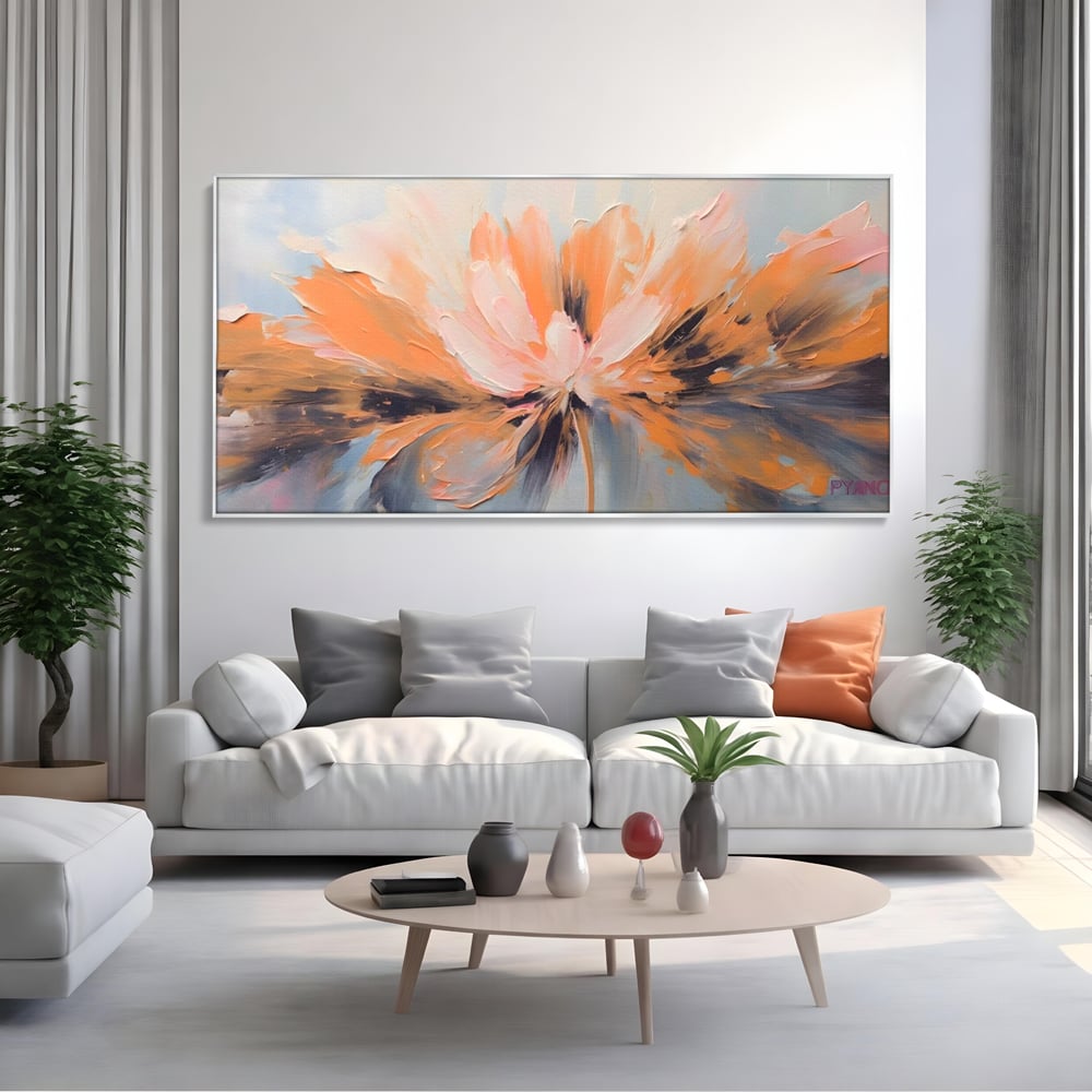 Tablou Canvas Premium, LuxCanva® A1395, Petale Cu Parfum, Dormitor, Floare, Pastel, Decorativ, Culori Vibrante