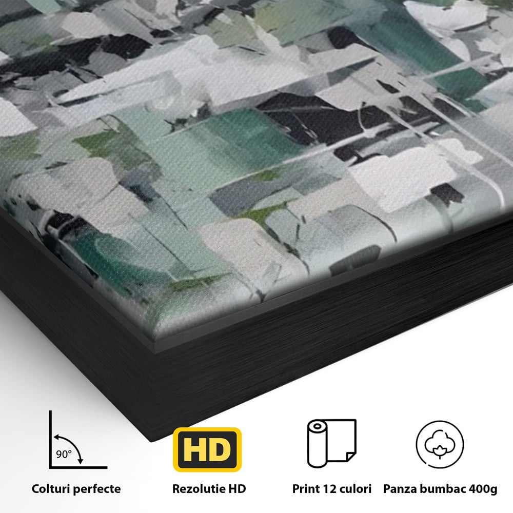 Tablou Canvas Premium LuxCanva® A1396, Colored Squares , Dormitor, Abstract, Patrate, Arta, Living, Room, Culori Vibrante
