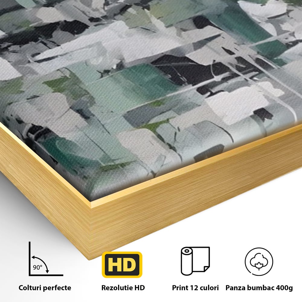 Tablou Canvas Premium LuxCanva® A1396, Colored Squares , Dormitor, Abstract, Patrate, Arta, Living, Room, Culori Vibrante