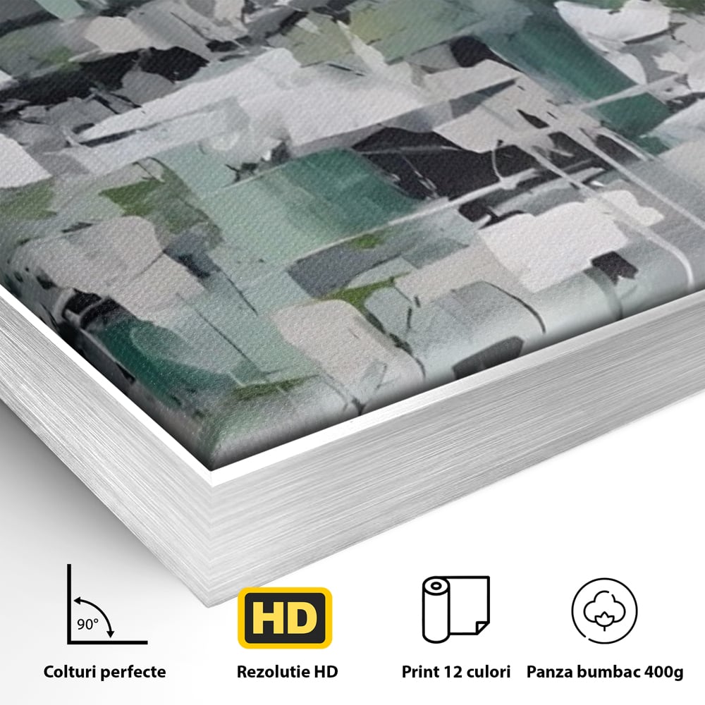 Tablou Canvas Premium LuxCanva® A1396, Colored Squares , Dormitor, Abstract, Patrate, Arta, Living, Room, Culori Vibrante