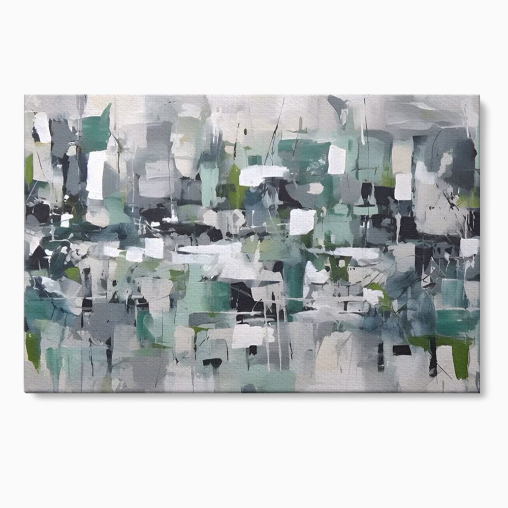 Tablou Canvas Premium LuxCanva® A1396, Colored Squares , Dormitor, Abstract, Patrate, Arta, Living, Room, Culori Vibrante