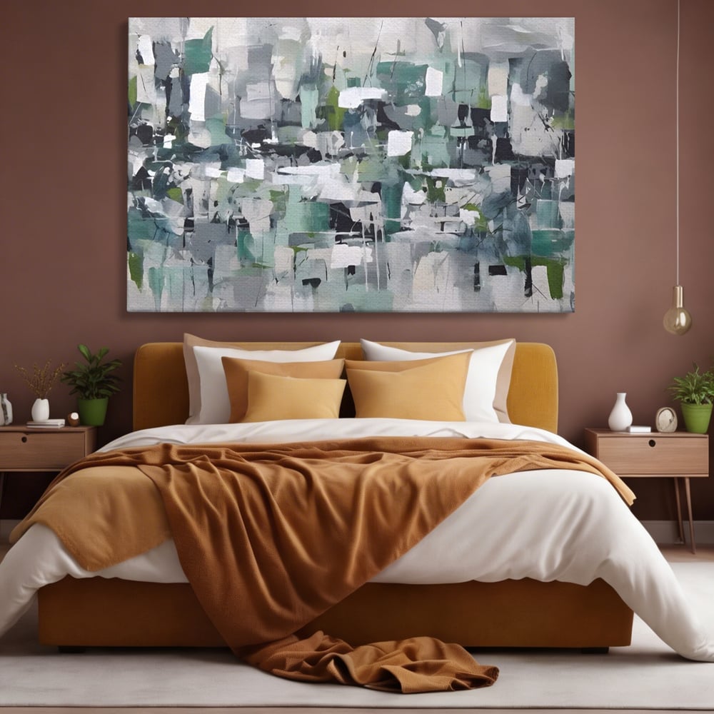 Tablou Canvas Premium LuxCanva® A1396, Colored Squares , Dormitor, Abstract, Patrate, Arta, Living, Room, Culori Vibrante