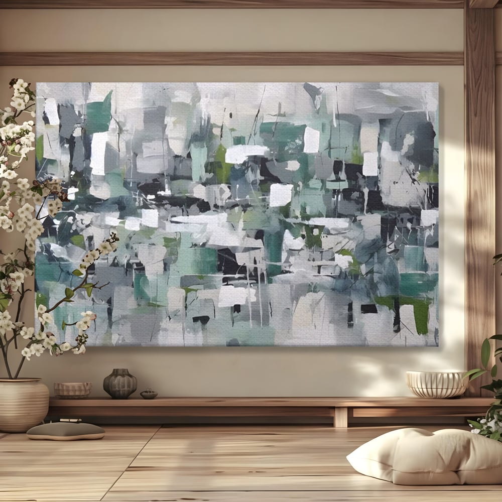 Tablou Canvas Premium LuxCanva® A1396, Colored Squares , Dormitor, Abstract, Patrate, Arta, Living, Room, Culori Vibrante