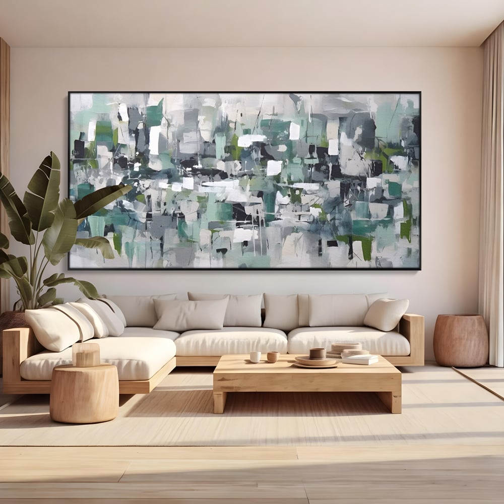 Tablou Canvas Premium LuxCanva® A1396, Colored Squares , Dormitor, Abstract, Patrate, Arta, Living, Room, Culori Vibrante