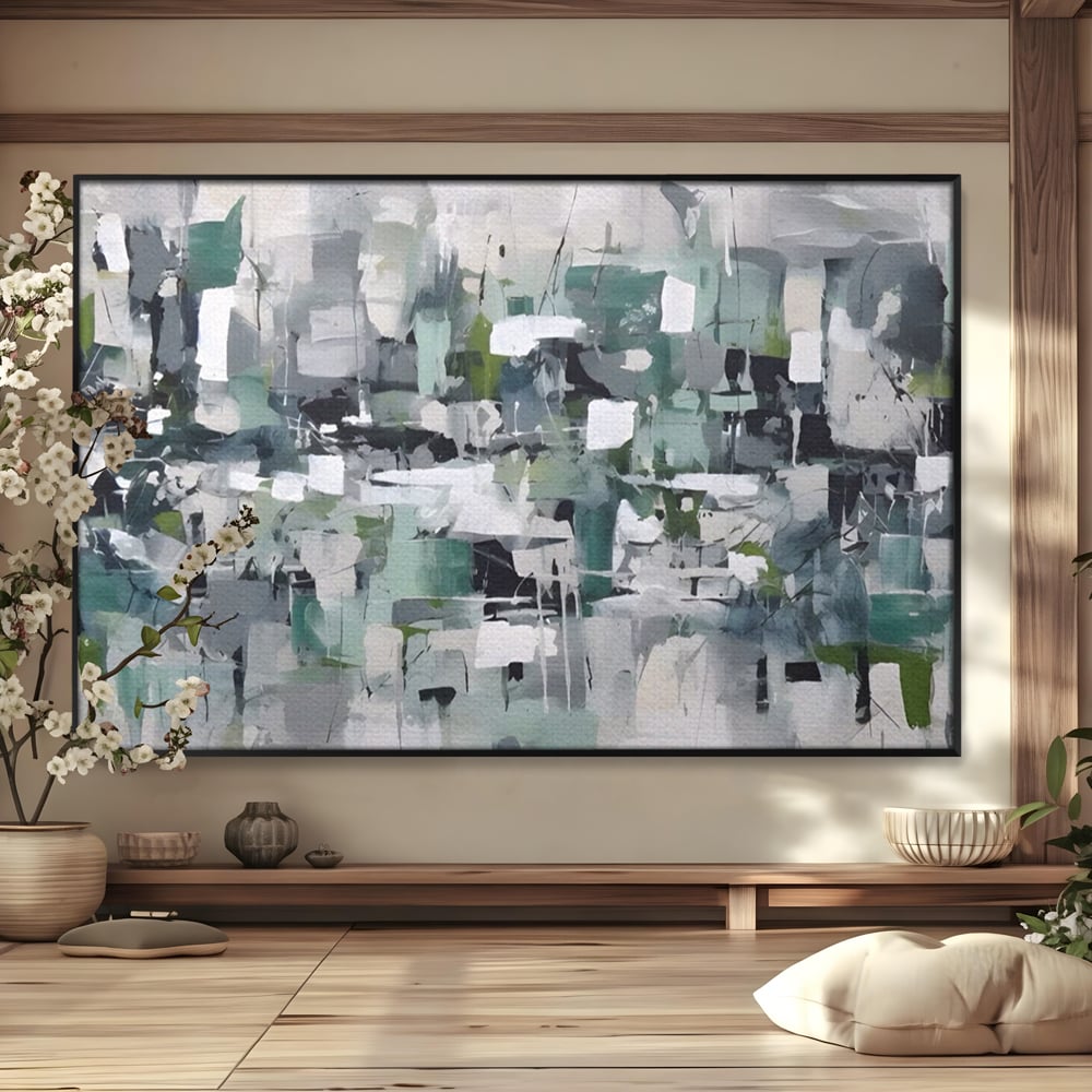 Tablou Canvas Premium LuxCanva® A1396, Colored Squares , Dormitor, Abstract, Patrate, Arta, Living, Room, Culori Vibrante