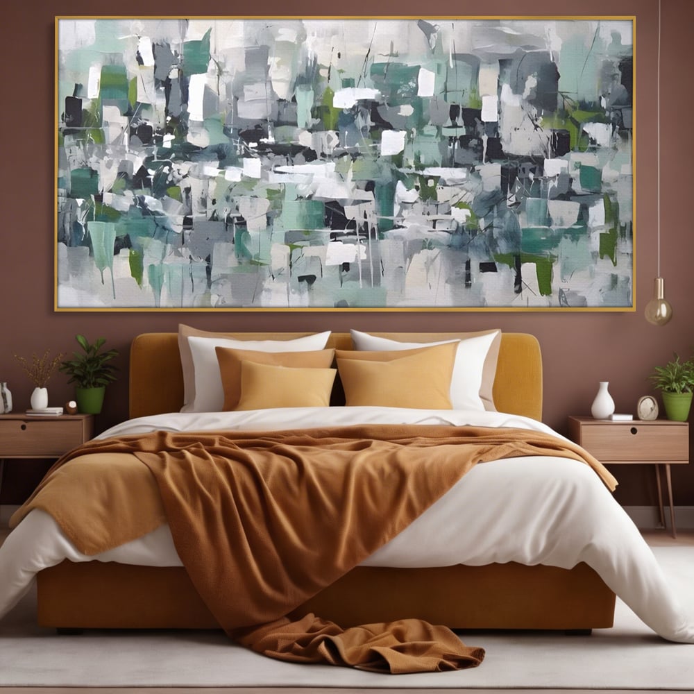 Tablou Canvas Premium LuxCanva® A1396, Colored Squares , Dormitor, Abstract, Patrate, Arta, Living, Room, Culori Vibrante