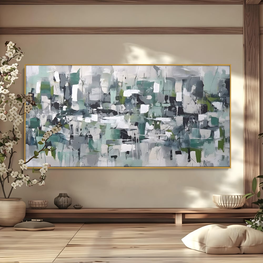 Tablou Canvas Premium LuxCanva® A1396, Colored Squares , Dormitor, Abstract, Patrate, Arta, Living, Room, Culori Vibrante