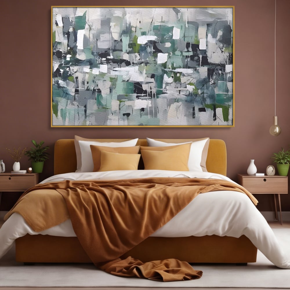 Tablou Canvas Premium LuxCanva® A1396, Colored Squares , Dormitor, Abstract, Patrate, Arta, Living, Room, Culori Vibrante