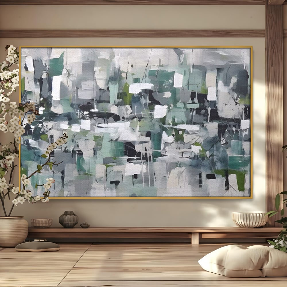 Tablou Canvas Premium LuxCanva® A1396, Colored Squares , Dormitor, Abstract, Patrate, Arta, Living, Room, Culori Vibrante